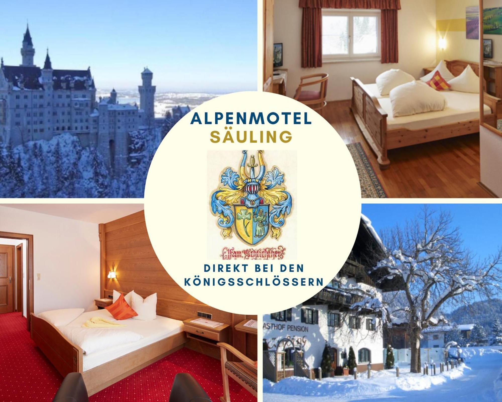 Alpenmotel Saeuling Pinswang Buitenkant foto