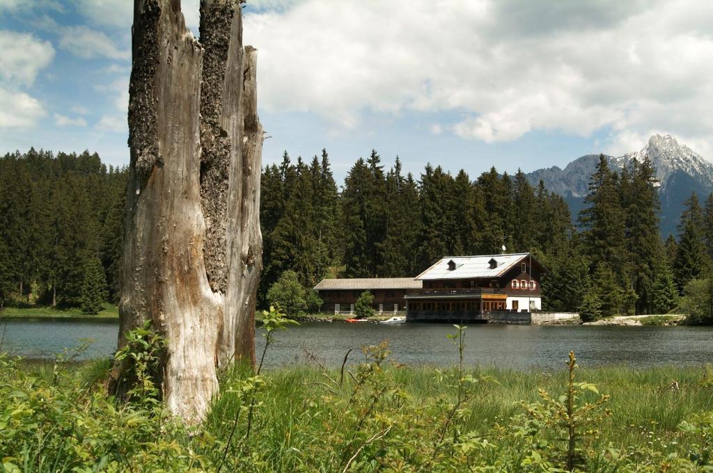 Alpenmotel Saeuling Pinswang Buitenkant foto